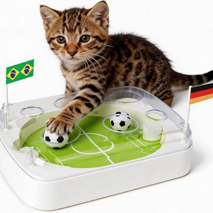 ⏰ 50% OFF – Meow-ster Deal! ⏰🐱⚽ Interactive Cat Football Field Chasing Toy – Let Your Cat Score the Winning Goal! | Auto-Moving Ball + Realistic Field 🏟️
