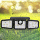 🏠🌞Solar 3-Heads Wall Light With Sensor Lighting Function
