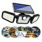 🏠🌞Solar 3-Heads Wall Light With Sensor Lighting Function