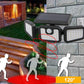🏠🌞Solar 3-Heads Wall Light With Sensor Lighting Function