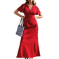 🌸 50% OFF NOW! 🌸Women's V-Neck Polka Dot Maxi Dress