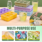 📢📢 BUY 2 GET 1 FREE🎉Silicone Ice Cube Tray with Leakproof Lid