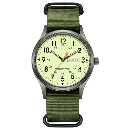 🎁2026 New Arrivals 50% OFF💥Men's Quartz Watch with Luminous Display – Dual Glow, 30M Water Resistant, Date Window 🕶️