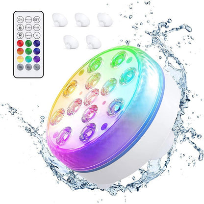 🌀🌊Submersible LED Pool Lights (RF Remote Control)