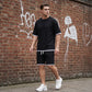 🎉 LIMITED TIME 66% OFF! 👕 Men's Waffle Knit T-Shirt & Shorts Set – Cooling Sensation Fabric & Relaxed Fit Design 💙