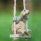 🌈🌞Whimsical Turtle Swing Decor