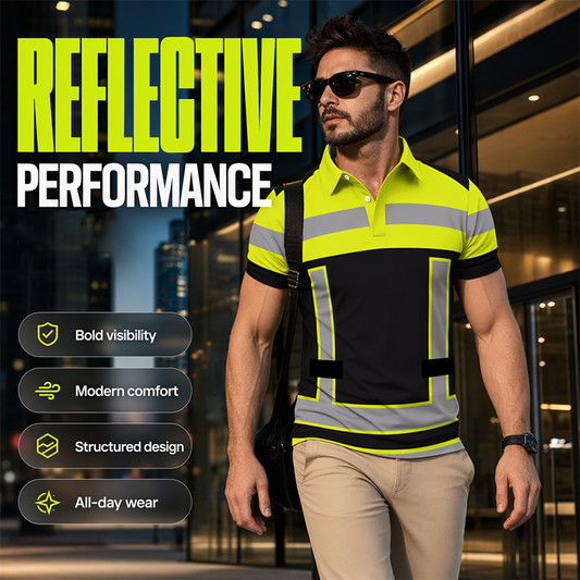 🎁2026 New Arrivals 50% OFF💥Men's High Visibility Reflective Short Sleeve Shirt
