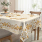 🌹✨  Waterproof Gold Rose Tablecloth – Elegant Embossed Effect, Stain-Resistant Finish & Easy-Clean Design 🏡