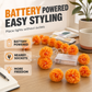 🌼LAST DAY SPECIAL £12.99! 🎃Artificial Marigold Flower LED String Lights – Waterproof 8 Lighting Modes, 20 LEDs Battery Powered, Decor for Halloween, Day Of The Dead Altar, Porch & Indoor Festival Decor
