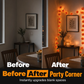 🌼LAST DAY SPECIAL £12.99! 🎃Artificial Marigold Flower LED String Lights – Waterproof 8 Lighting Modes, 20 LEDs Battery Powered, Decor for Halloween, Day Of The Dead Altar, Porch & Indoor Festival Decor