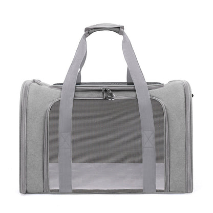 🐾🌞Large Foldable Mesh Cat Carrier Bag
