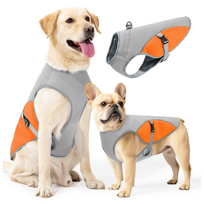 🐶 50% OFF NOW! ☀️ Dog Cooling Vest Harness – Ice-silk fabric & adjustable – Keeps your pet cool in summer – perfect for walks, beach or travel 🐾🌊✨