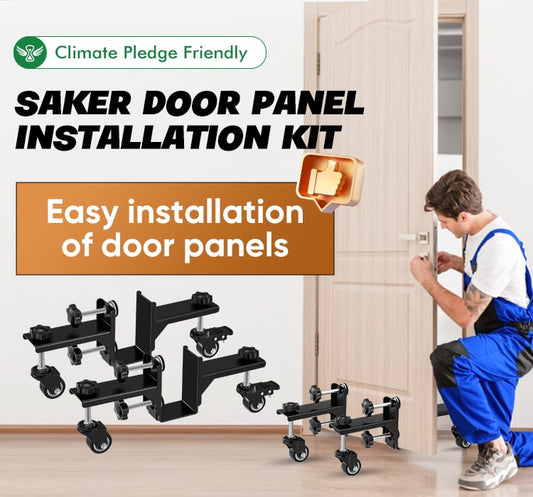 🚪🔧 Saker Door Panel Installation Kit – install doors solo, 500 lbs capacity. 50% OFF! 🔥