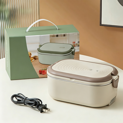 🍱🌡️Portable Electric Heated Lunch Box with Stainless Steel Food Tray