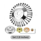 🌿⚙️ GARDEN WORK MADE EASIER! Wear-Resistant Brush Cutter Trimmer Head Set – Iron Construction, Efficient Weed & Rust Removal, 6-Inch or 8-Inch Options 💪