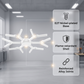 🏠🌞Deformable Snowflake LED Garage Light