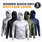 📢📢40% OFF !! ⏰Men's 5-Pack UV Protection Hooded Sun Shirts