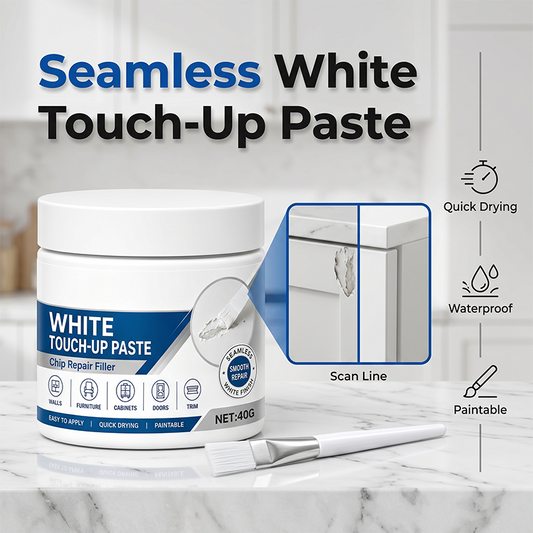 🧹White Furniture Touch-Up Paste with Brush