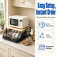 🏠2-Tier Kitchen Microwave Stand with Slide-Out Storage Drawer