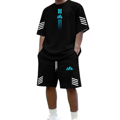 🎨Men's Summer T-Shirt & Shorts Two-Piece Set