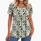 ⏳ Limited time 49% off! 🔥Women's Casual Printed Round Neck Short Sleeve Top
