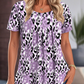 ⏳ Limited time 49% off! 🔥Women's Casual Printed Round Neck Short Sleeve Top