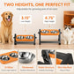 Adjustable Height Ergonomic Elevated Pet Bowl