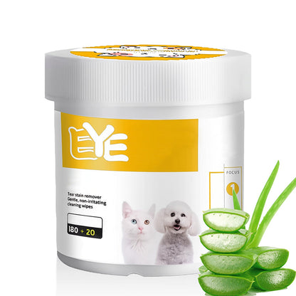 💧Natural Plant-Based Cleaning Wipes for Pet Eyes and Ears