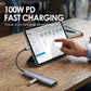 ⚡Portable 5-in-1 USB-C Hub with 4K HDMI Output