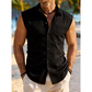 👔Men's Breathable Sleeveless Button Down Shirt