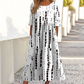 👗🌸Women’s Elegant Floral Print Round-Neck Long Dress