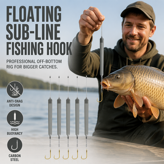 📢📢50% OFF !! ⏰Off-Bottom Floating Fishing Hook