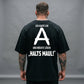 Men’s Short-Sleeved T-Shirt with Back Lettering Print