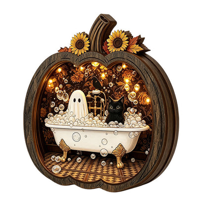 🔥While Supplies Last 50% OFF!🎉 Halloween Wooden Pumpkin Tabletop Decor