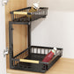 🏠2-Tier Adjustable Pull-Out Cabinet Storage Rack