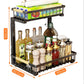🏠2-Tier Adjustable Pull-Out Cabinet Storage Rack