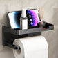 🔩Wall-Mounted Toilet Paper Holder with Storage Shelf