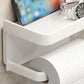 🔩Wall-Mounted Toilet Paper Holder with Storage Shelf