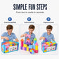 🧱 Soft EVA Foam Building Blocks Set for Kids — 52 Pcs Colourful Construction Blocks