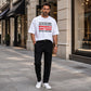 Men's Casual Crewneck Funny Slogan Top