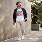 Men's Casual Crewneck Funny Slogan Top