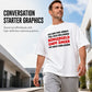 Men's Casual Crewneck Funny Slogan Top