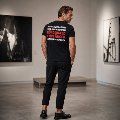 Men's Casual Crewneck Funny Slogan Top
