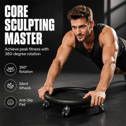 📢📢40% OFF !! ⏰ 2026 Sale — Over 30,900 Sold!💞 Abdominal Roller Wheel Disc with Knee Mat – Stable 💪