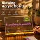 Rewritable LED Note Board with 7 Color Pens