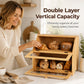 Bamboo Double-Layer Bread Storage Box