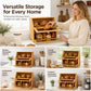 Bamboo Double-Layer Bread Storage Box