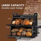 Bamboo Double-Layer Bread Storage Box