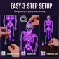 🎊 Special Blowout 🔥Solar Skeleton Ground Stake Lights Outdoor Waterproof Halloween Decor Lights