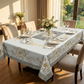📢📢50% OFF !! ⏰Elegant Waterproof Embossed Floral Tablecloth